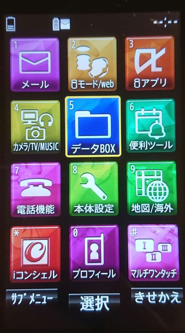 新品同様 レア ドコモ P-01F ブラック ガラケー ワンセグ ゲーム 携帯