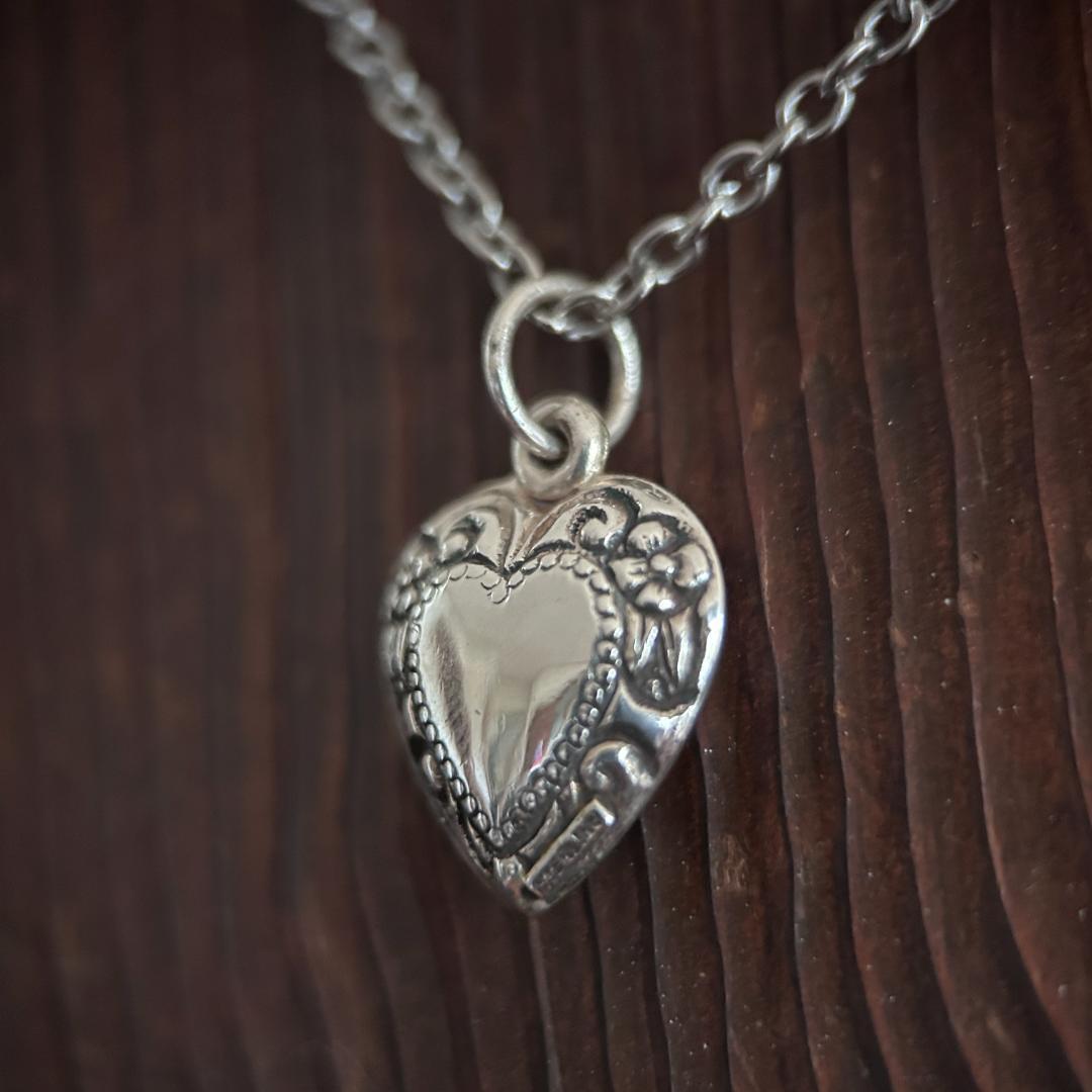 スウィートハートジュエリー　WW2　シルバー　フラワー　リーフ　ノート