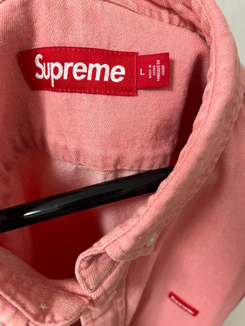 Supreme 25SS Small Box Denim Shirt ピンク L