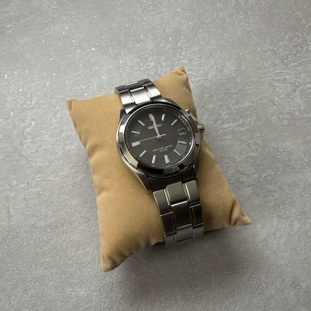 セイコー スピリット SBTM017 ソーラー電波腕時計