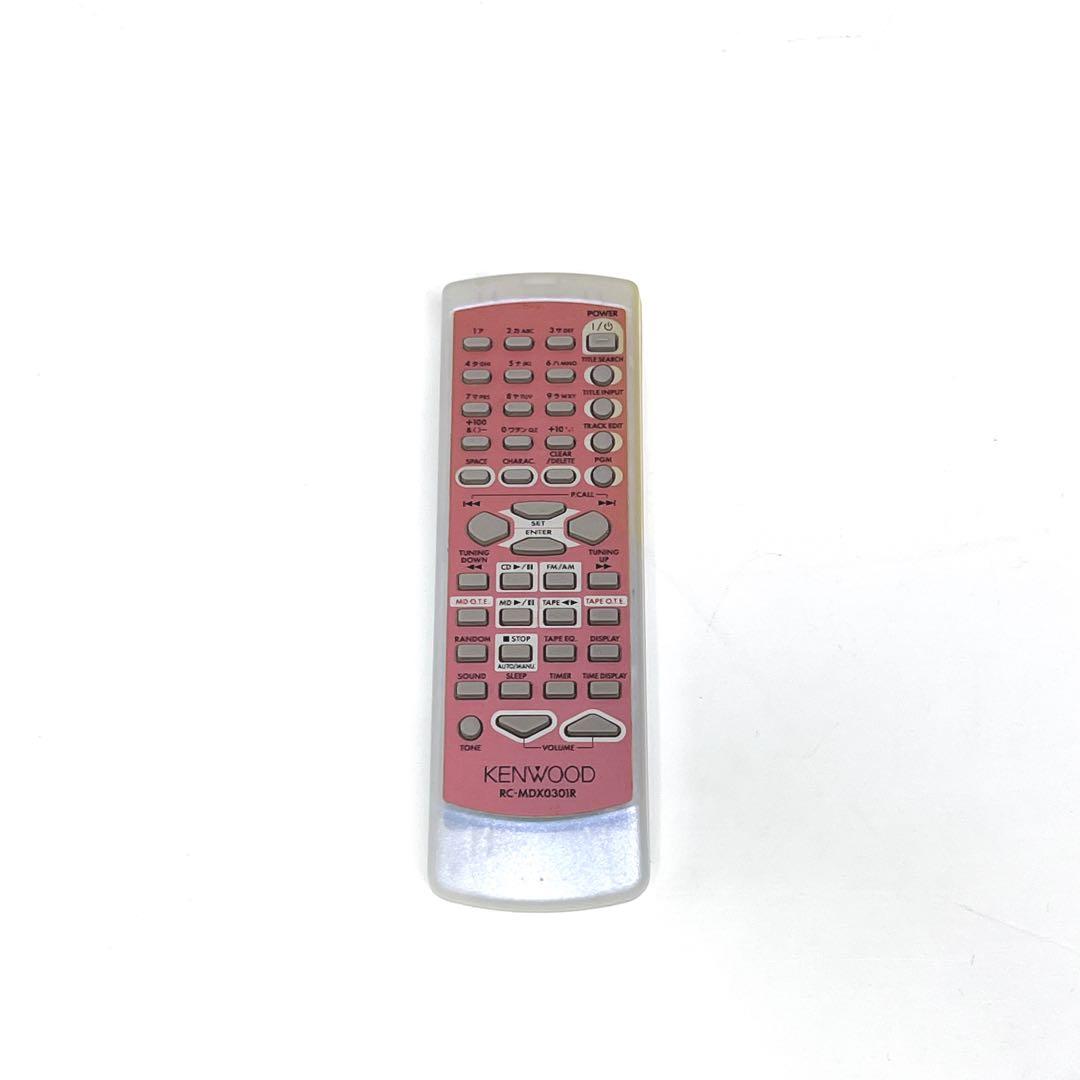 【美品・動作品】 KENWOOD MDX-F3 CD MD カセット ピンク