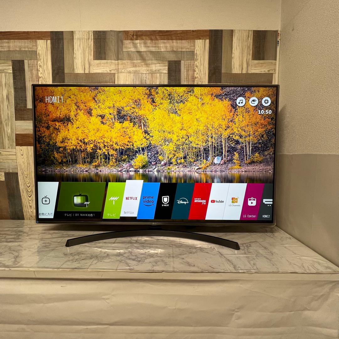 即日受渡❣️全国送料込LG 55型4K液晶テレビYouTube.プライムネトフリ