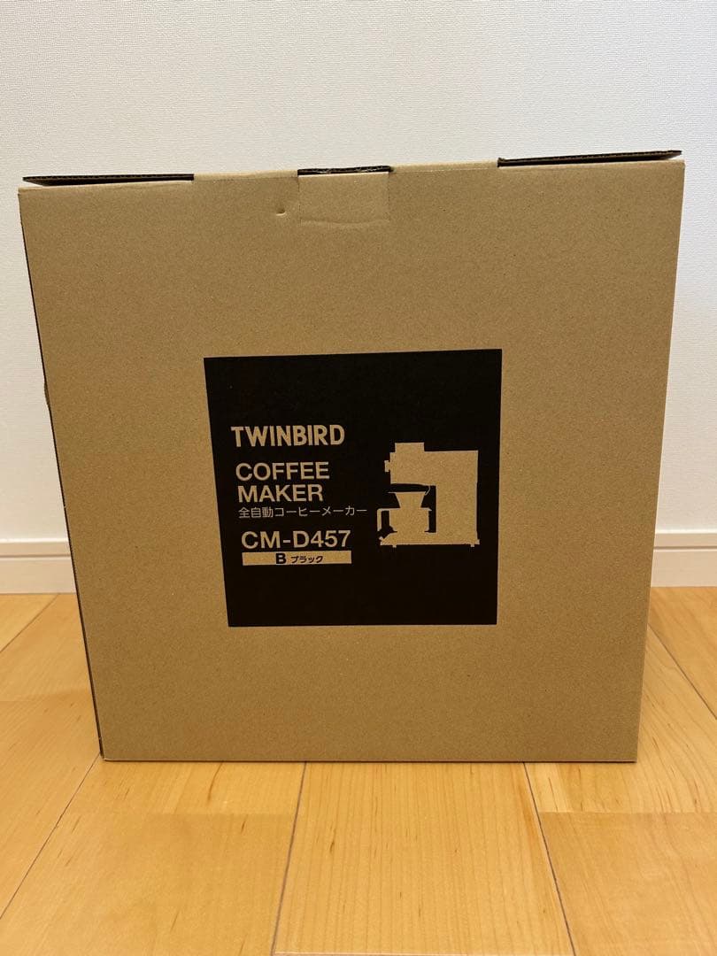 ツインバード コーヒーメーカー 全自動 ブラック 黒 CM-D457B