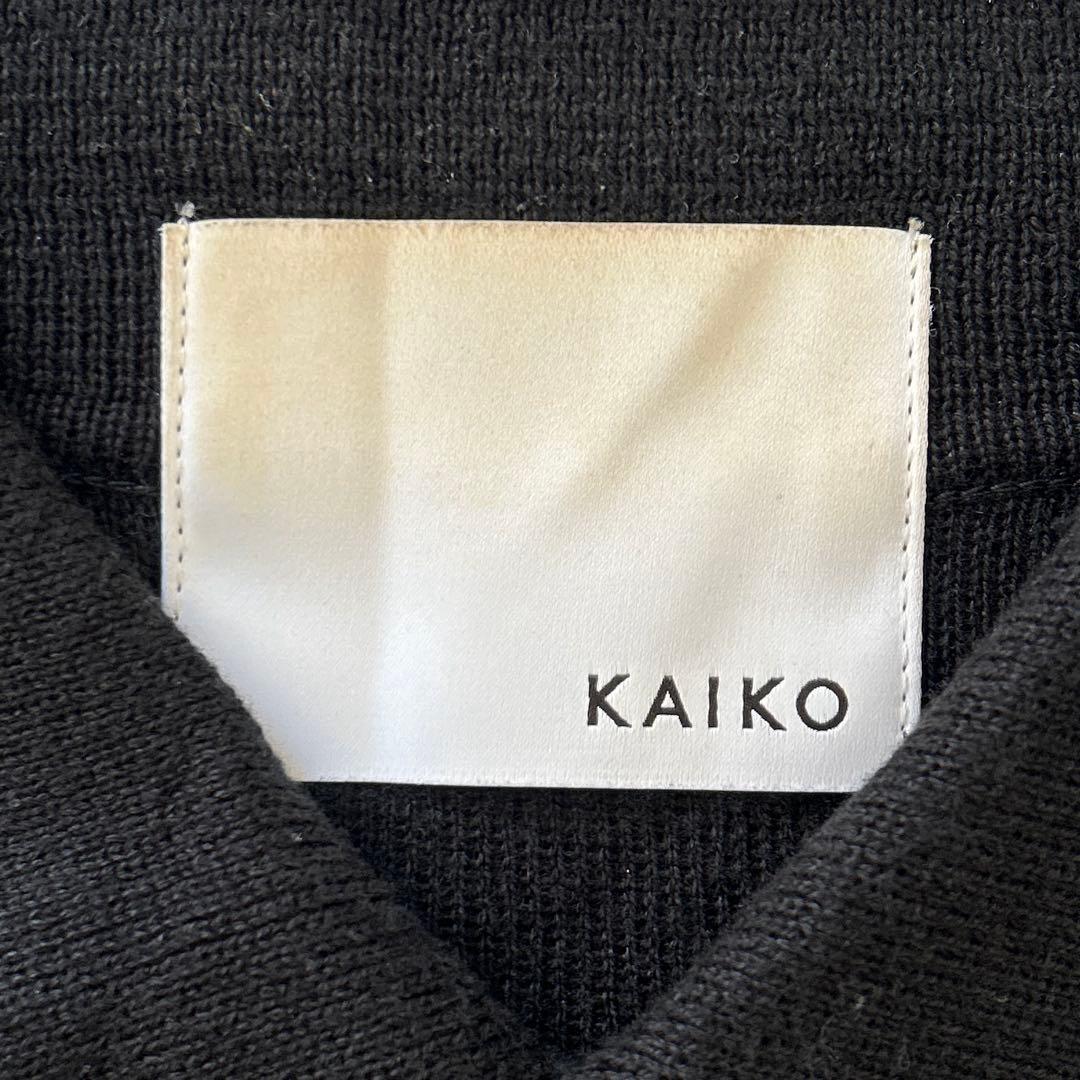 【サイズ1 / KAIKO】ボックスニットシャツ ブラック