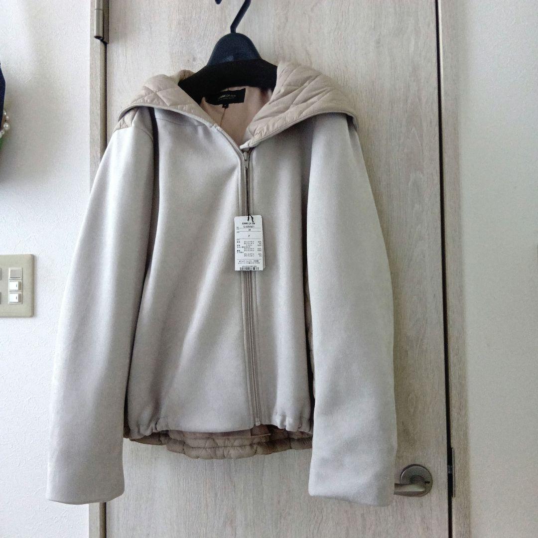 COMME CA ISM フード付きジャケット F ベージュ