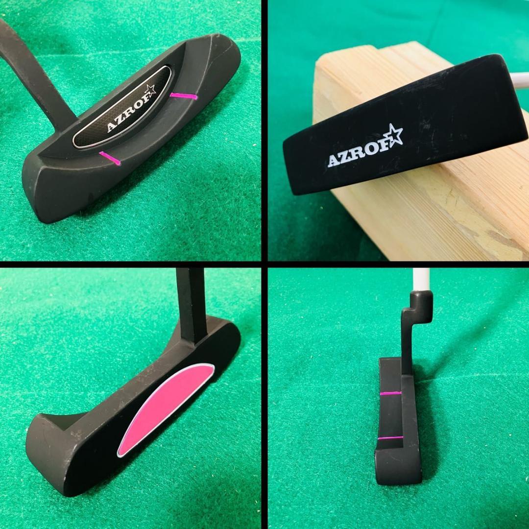AZROF ジュニアゴルフクラブ4本セット 練習クラブ付き アズロフ エントリー