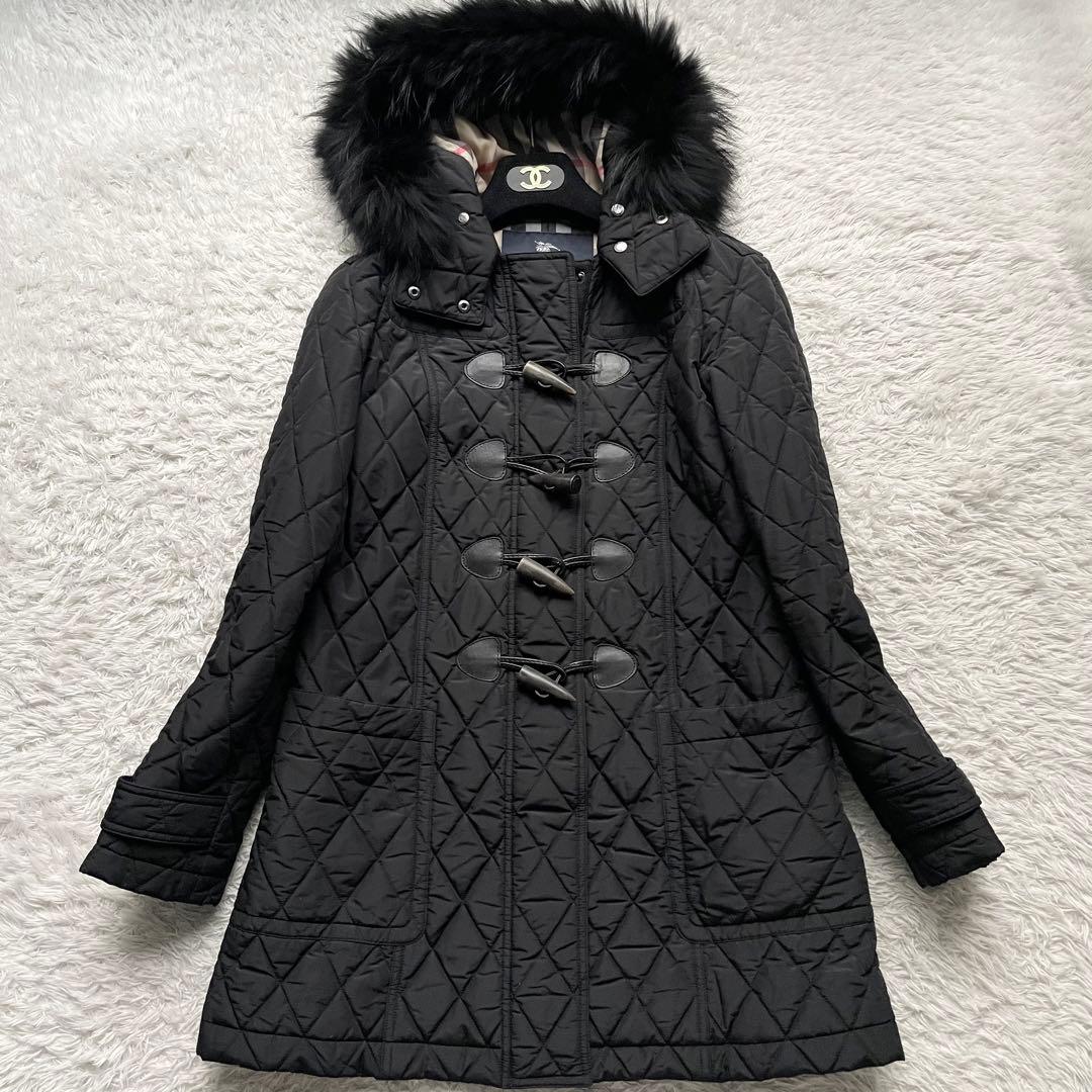 バーバリーロンドン　キルティングダッフルコート ノバチェック 40サイズ