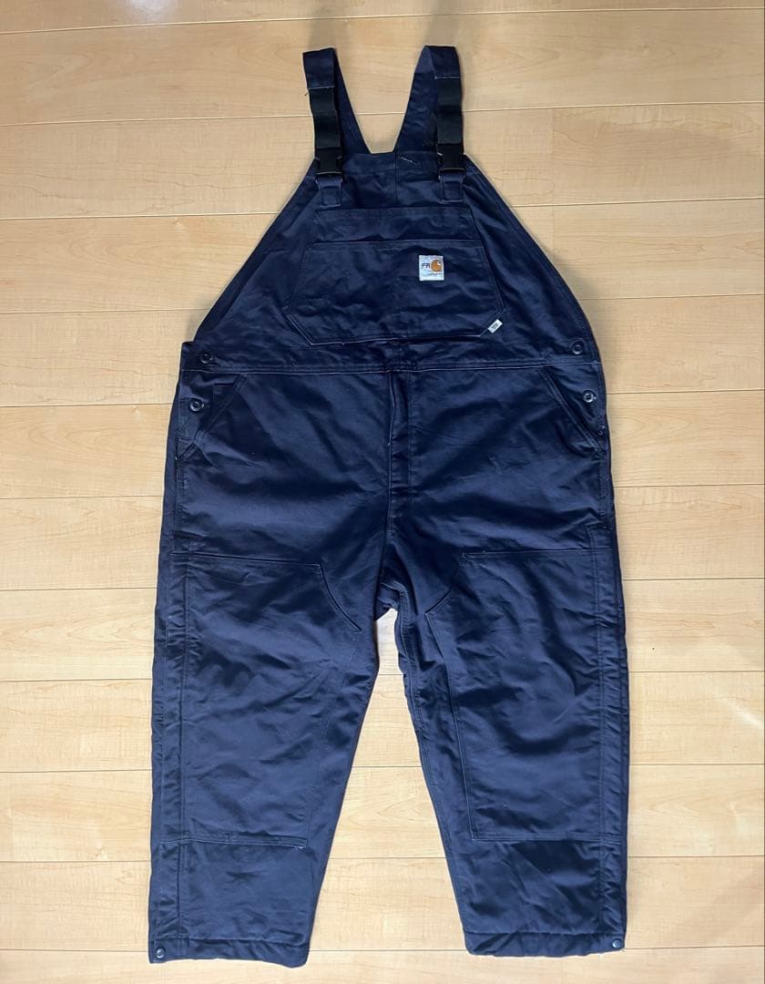 Carhartt FR ダックオーバーオール ダブルニー 裏地付き 46x28