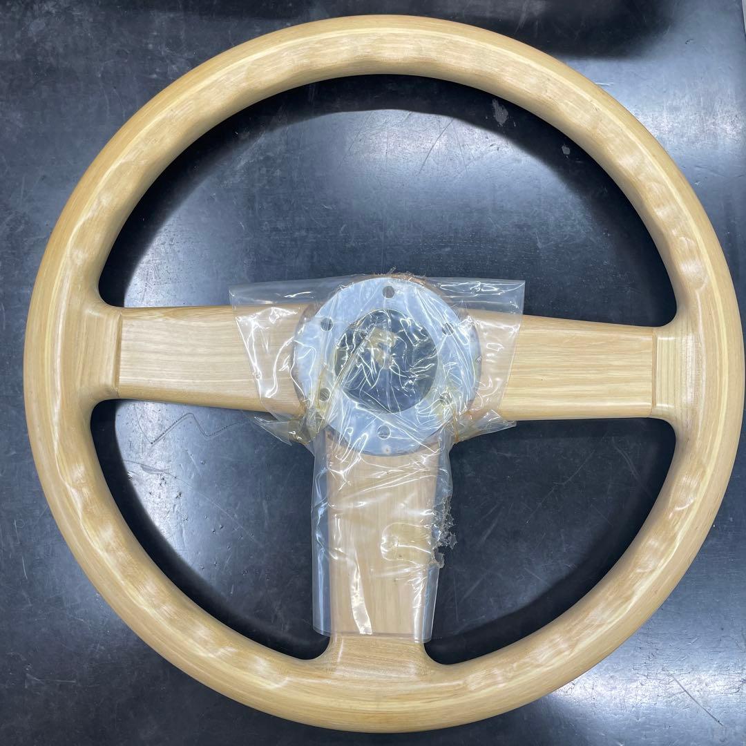エ*ン様 ウッドステアリング3本スポーク　35パイ　TESTA