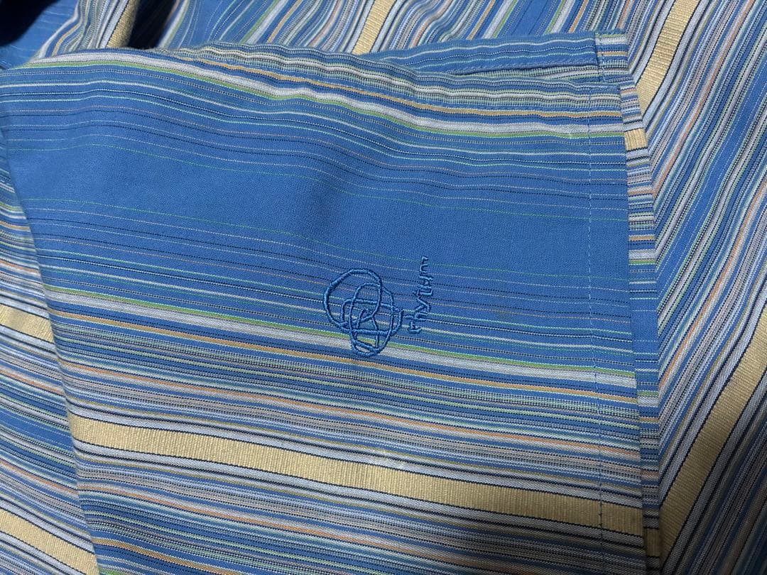 patagonia ストライプ柄プルオーバーシャツ XL ブルー rhythm