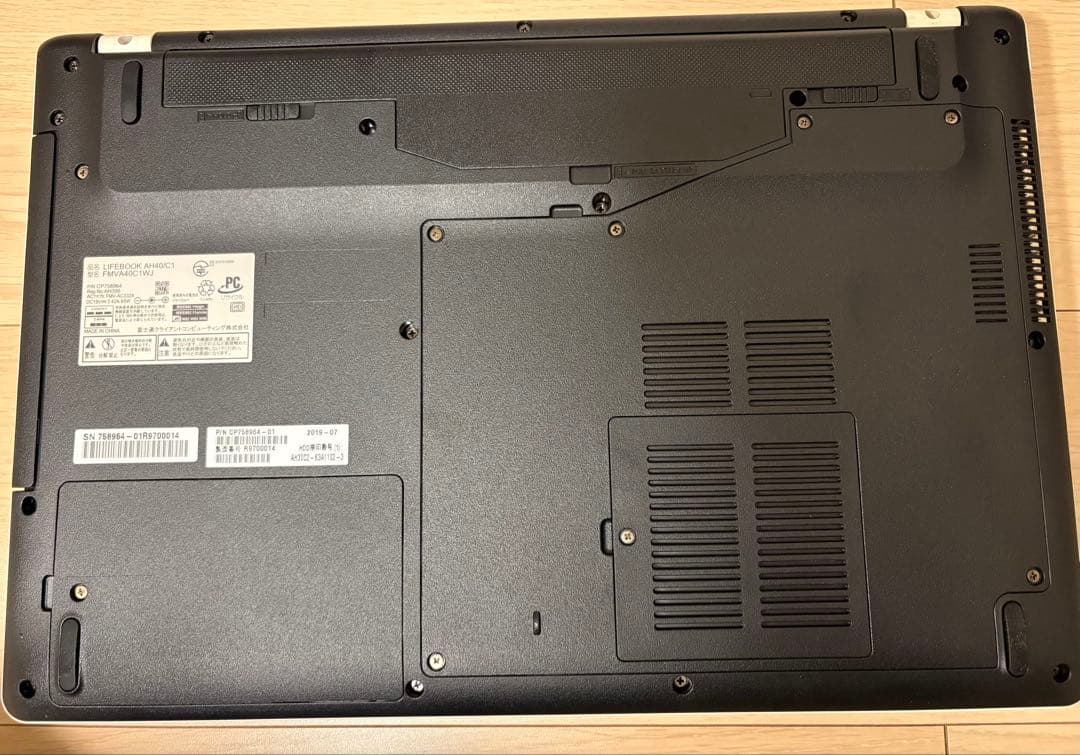 【初期化済】富士通 LIFEBOOK AH40/C1 ノートPC2019年モデル