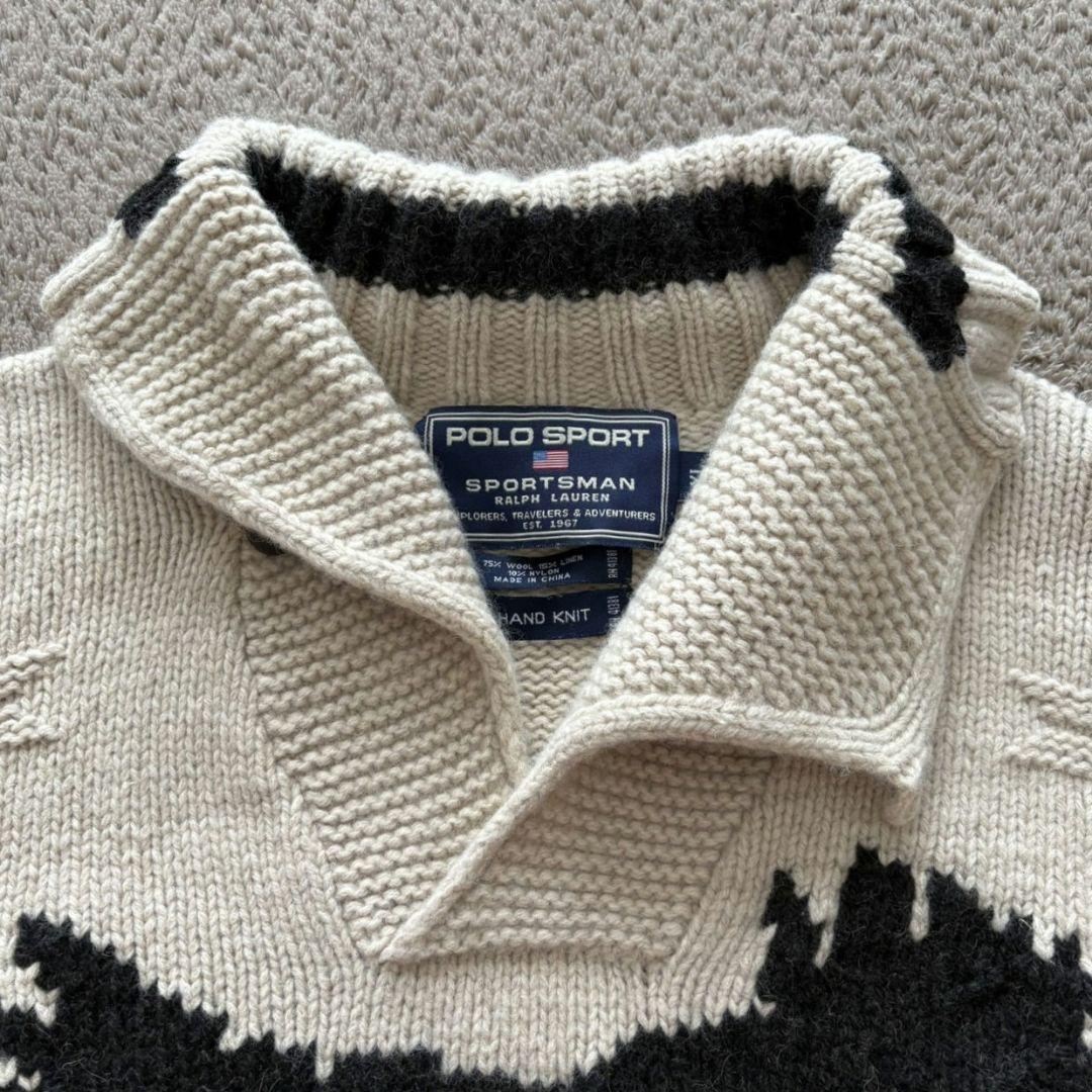 RALPH LAUREN 90s ニット イーグル柄 カウチンセーター