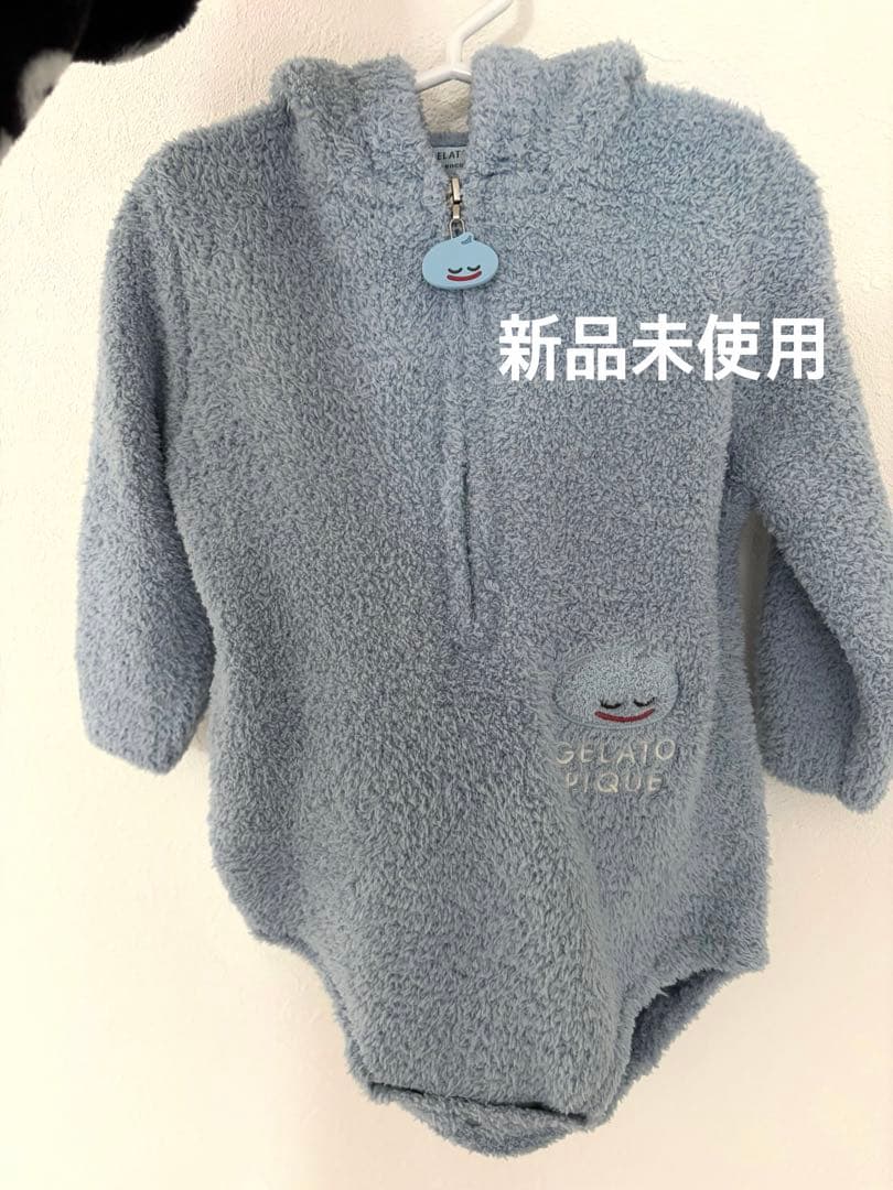 ジェラピケ×ドラクエ　パウダースライムロンパース&レッグウォーマーセット　80