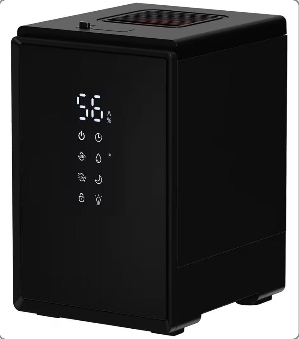 [山善] 加湿器 加熱式 スチーム式 キューブ型ブラック BEAR-S34(B)