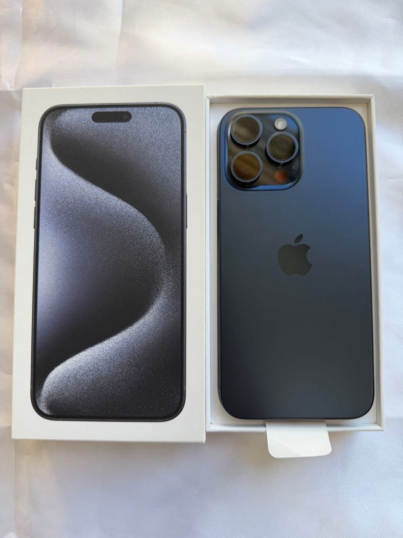 【美品／新品ガラスフィルム付】iPhone15promax 256GB