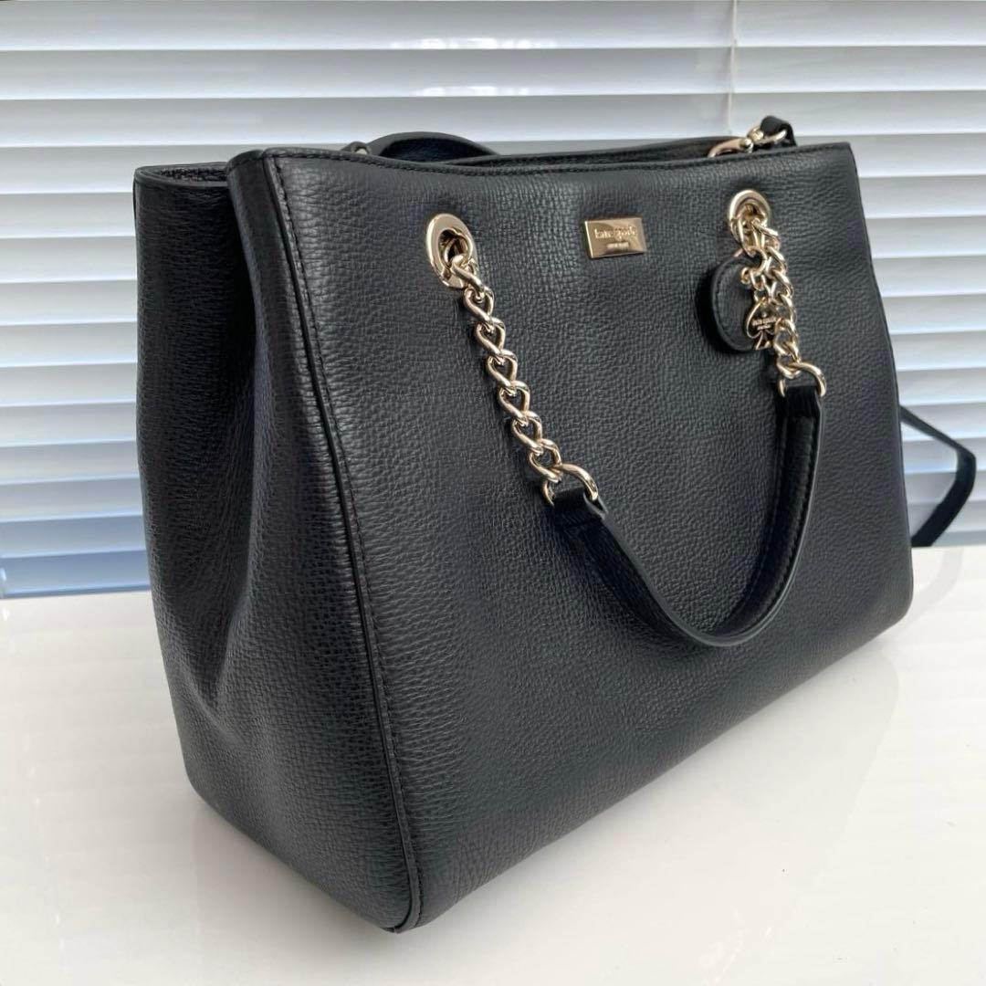 【新品未使用品】ケイトスペード 2ウェイバッグ ショルダーストラップ付き 黒