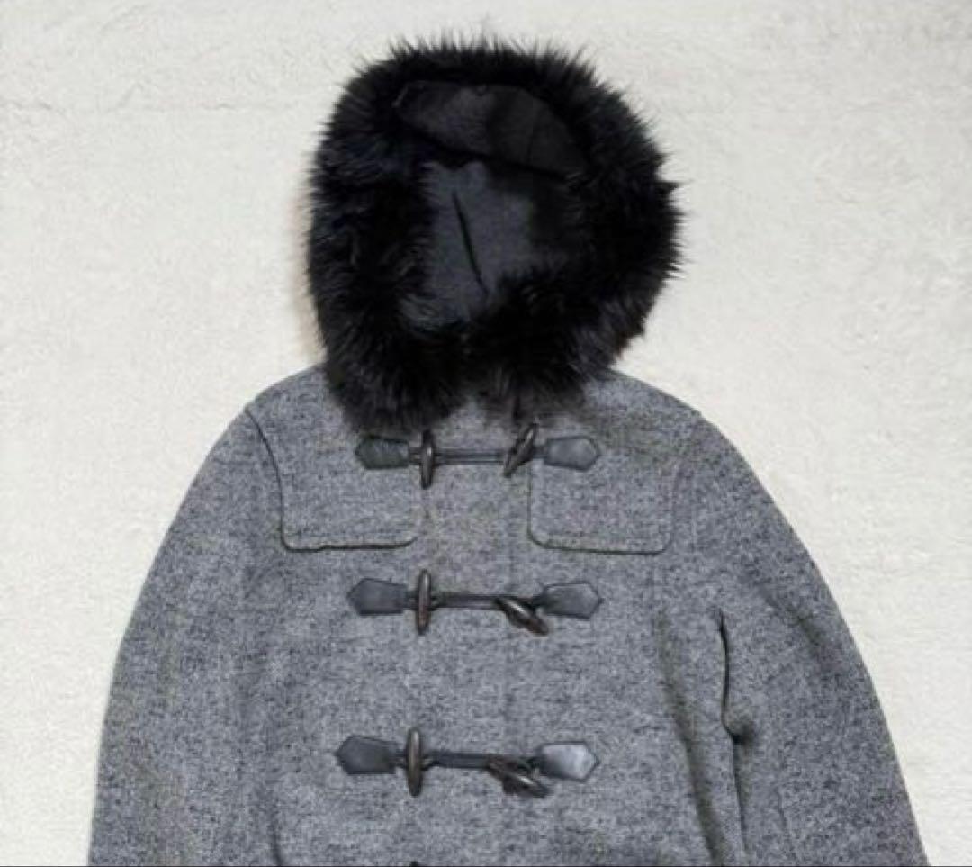 美品　グレースコンチネンタル　ダッフルコート ロング ヘリンボーン　2way