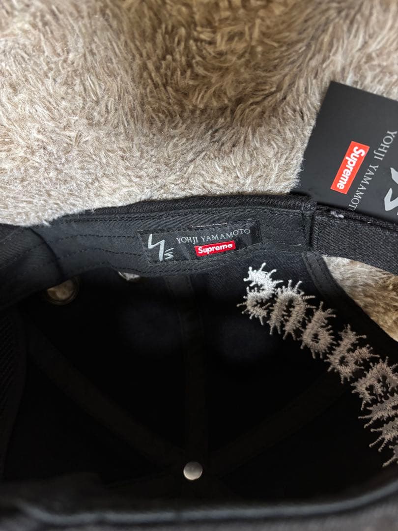 【美品】Yohji Yamamoto Supreme ブラックキャップ