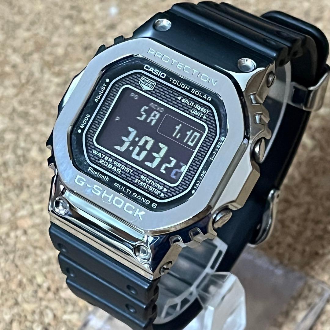 美品】カシオGーSHOCK/GMWーB5000ー1JFソーラー電波