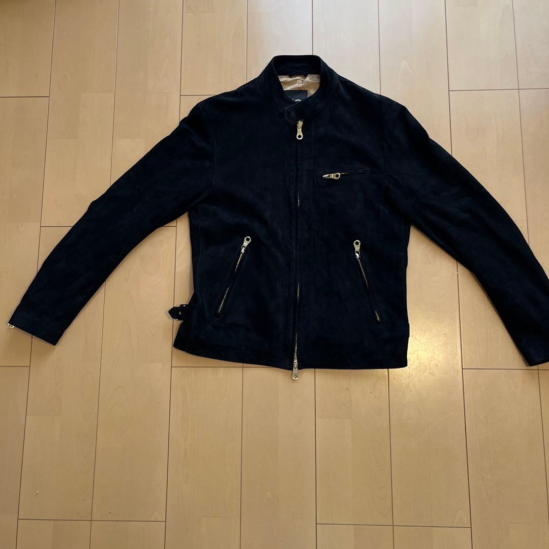 CINQUANTA （チンクアンタ） スウェードレザー シングル ライダース