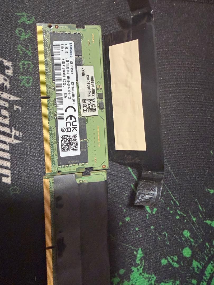 SAMSUNG 8GB DDR5 4800メモリ 2枚セット ノートPC用