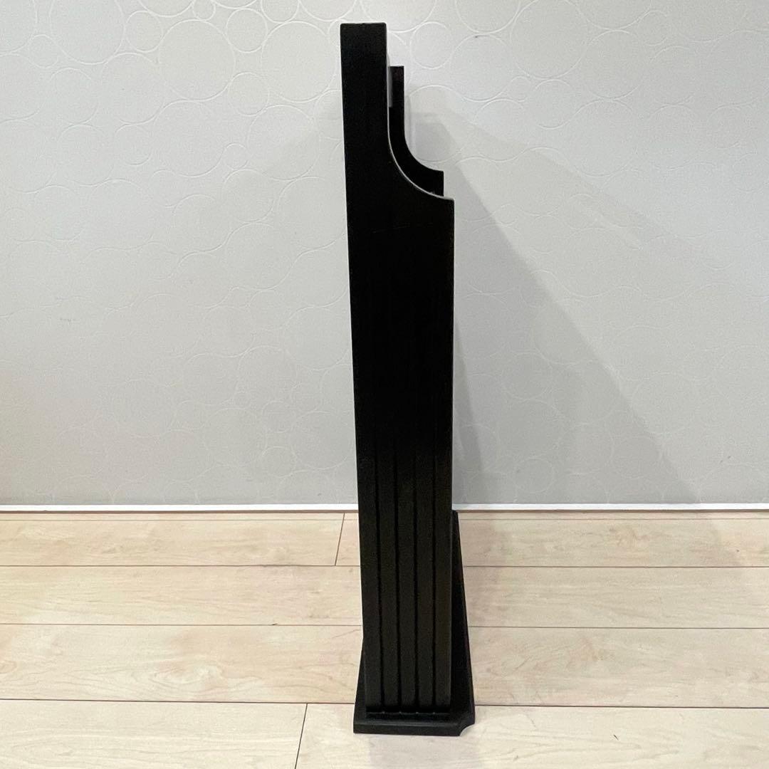 【希少】オールドカリモク 木製マガジンラック スリッパラック 収納棚 レトロ