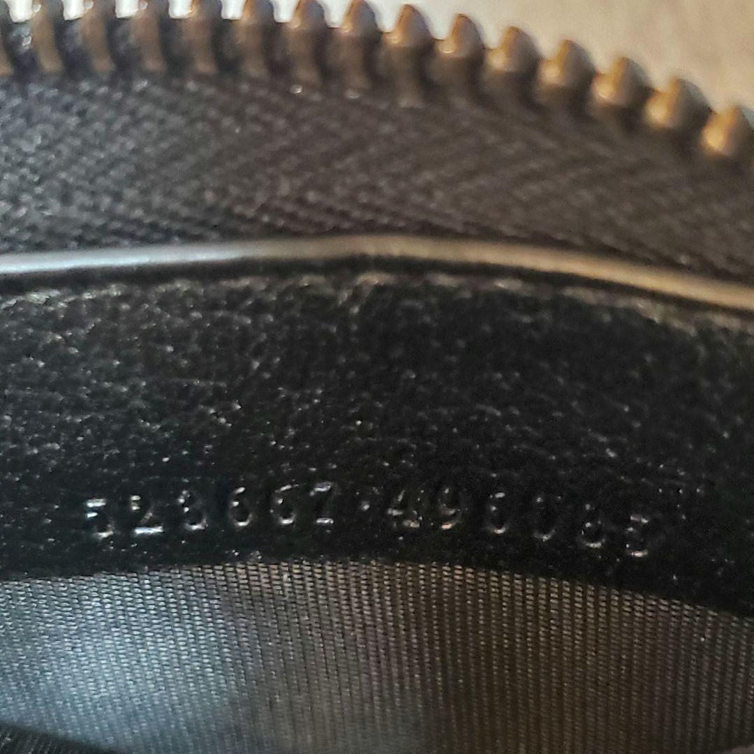 美品 GUCCI 長財布 アニマリエ 蜂 ビー レザー ブラック　ラウンドジップ