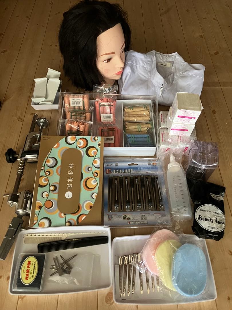 ヘアマネキン ボブスタイル 美容道具セット