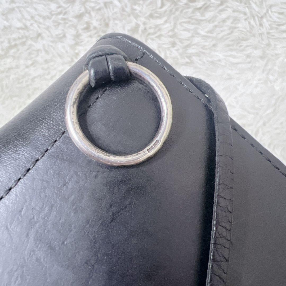 PORTER バイカーウォレット 長財布 レザー 黒 925 シルバーリング