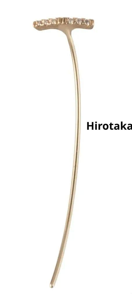 ✨美品✨HirotakaTRAPEZE ダイヤモンド0.03 アローピアス