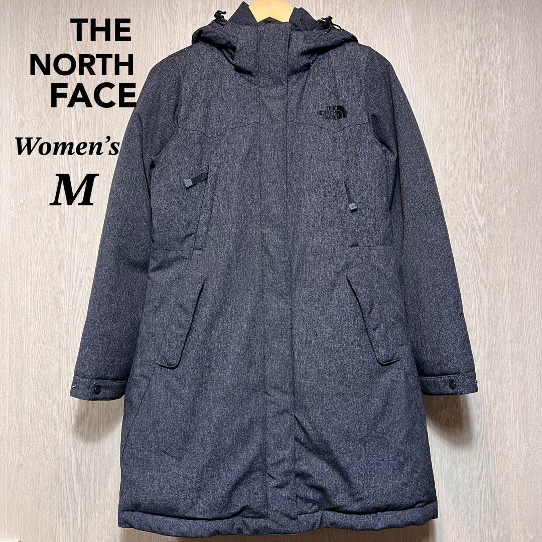 ザノースフェイス　ダウンコート　レディース　M グレー　ハイベント