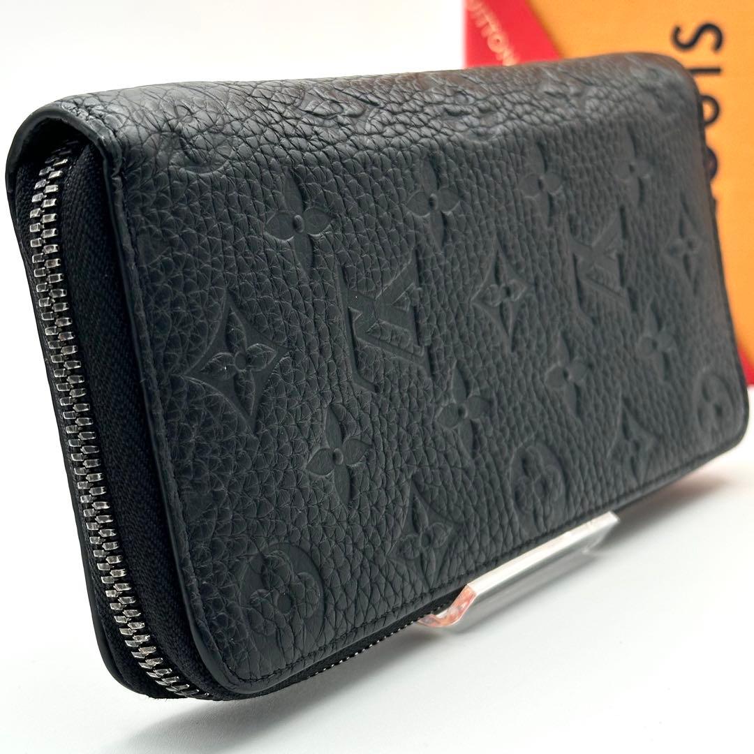 【極美品】ルイヴィトン トリヨン ヴェルティカル 長財布 メンズ ブラック 黒