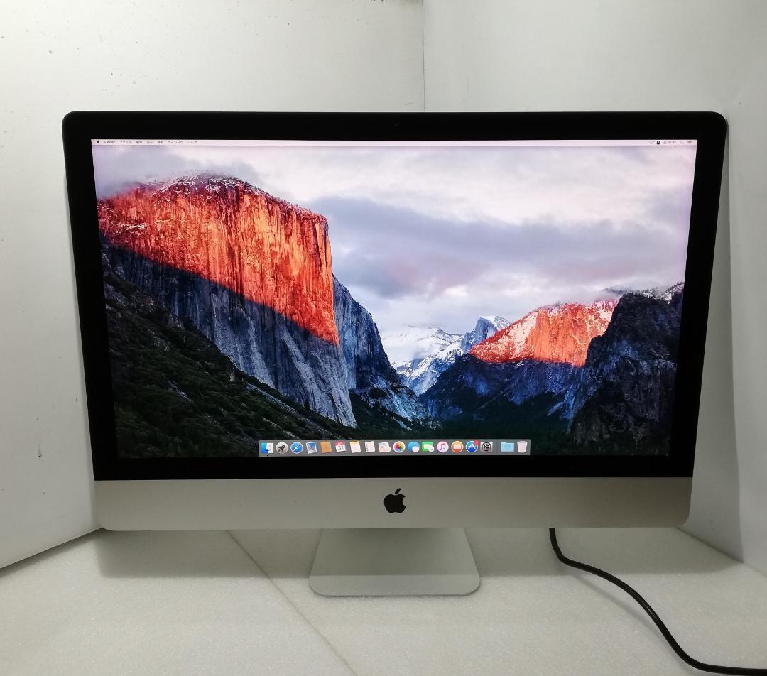 iMac 5K 27インチ i5-6500 32GB/SSD24G+HDD1T
