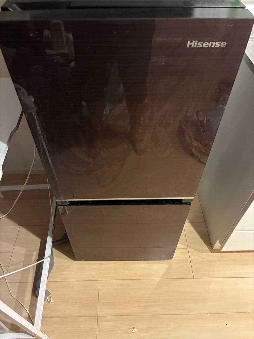 大人気　Hisense ノンフロン冷凍冷蔵庫 HR-G13B-BR 2020年製