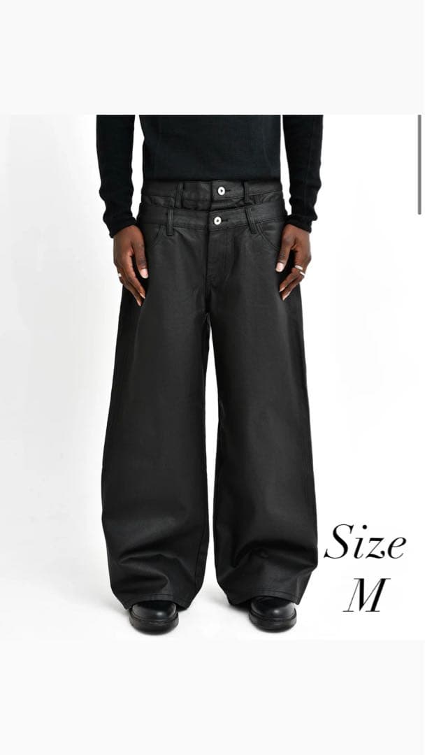Asapmode Waxed Stacked Pants コーティング新品未使用