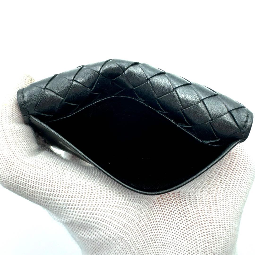 BOTTEGAVENETA 名刺入れ　ブラック　本革　イントレチャート