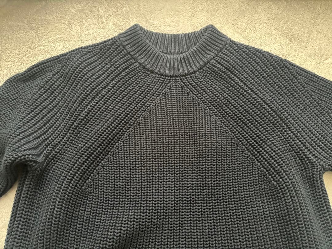 BATONER クルーネックニット　ネイビー