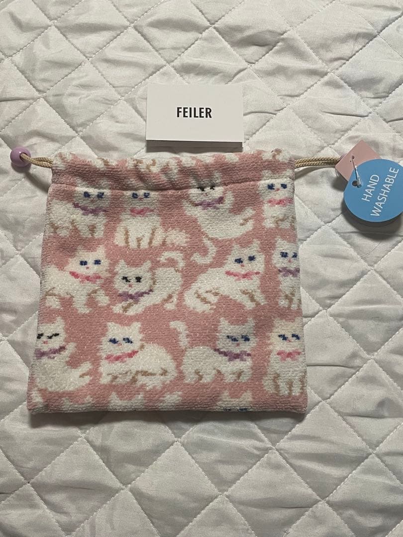 ✨フェイラーモフモフネコちゃん巾着✨