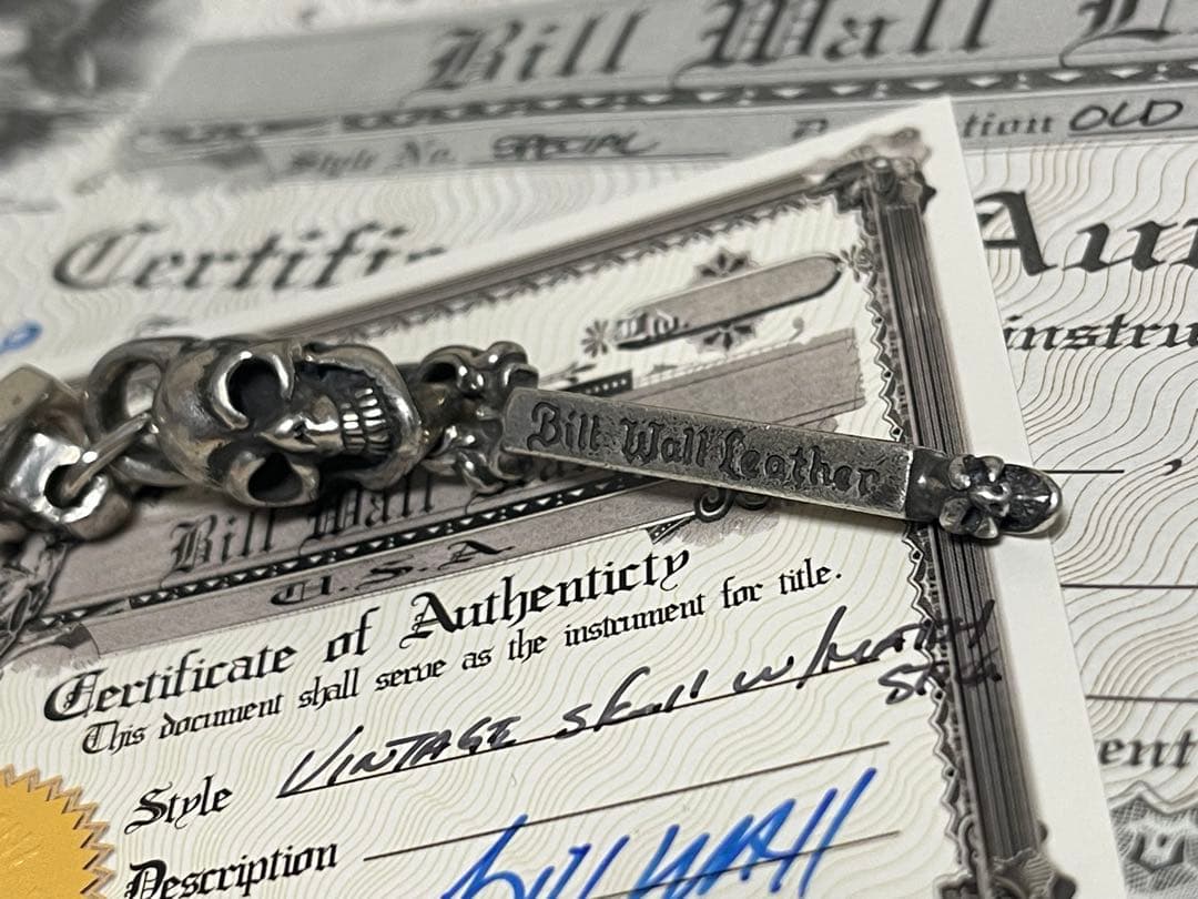 葵 BWL Vintage Skull Wallet Ring