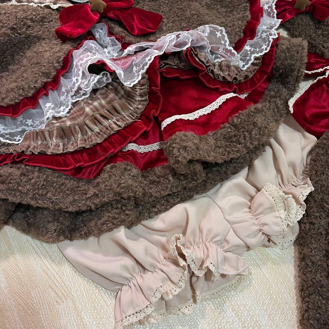 マリームーン コスプレ クリスマスチェックショコラベア バレンタイン 衣装