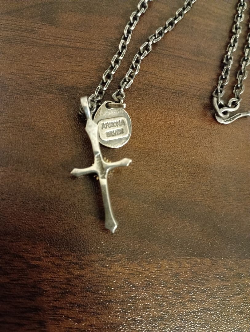 アリゾナフリーダム シルバー クロスペンダント ネックレス トップ2個