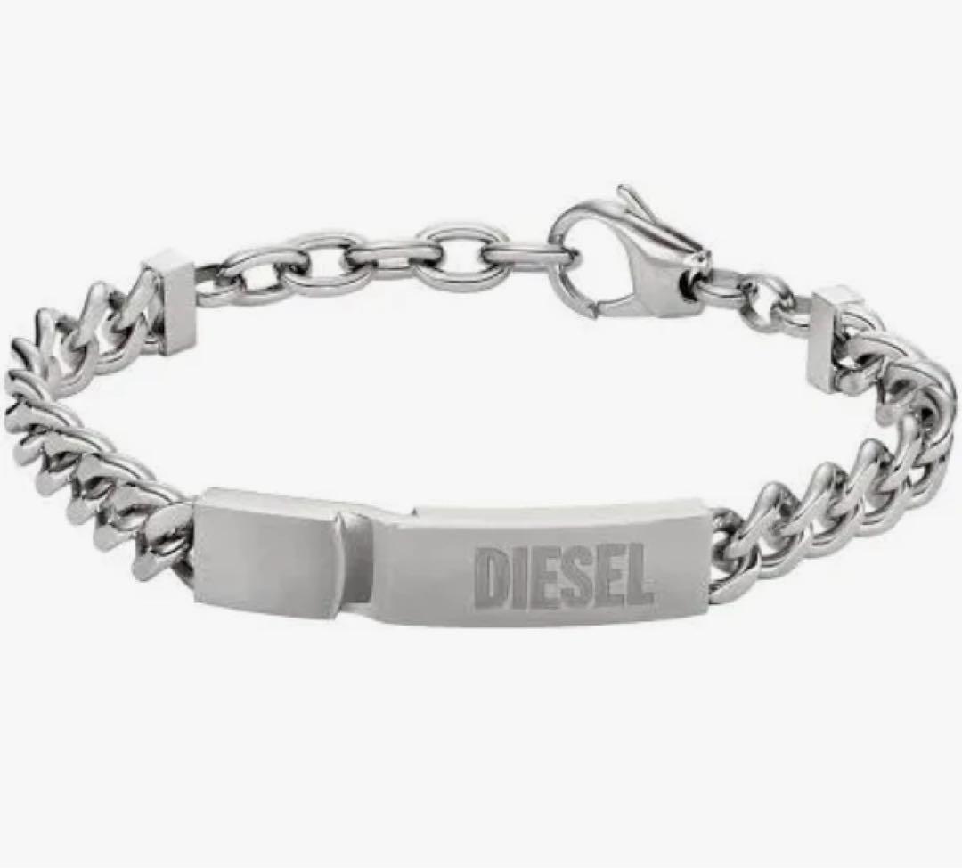 DIESEL ステンレススチール チェーンブレスレット