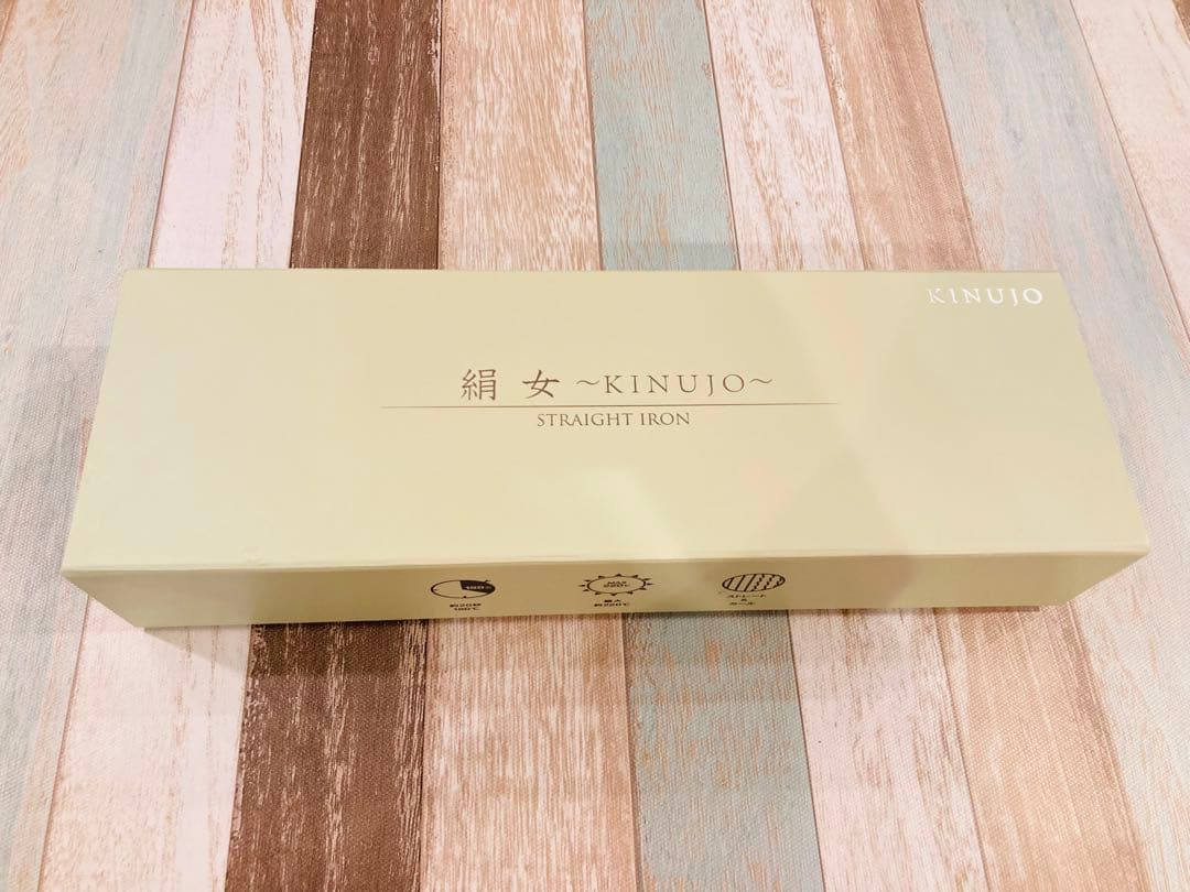 LM-125 KINUJO ストレートヘアアイロン ホワイト 絹女シルクプレート