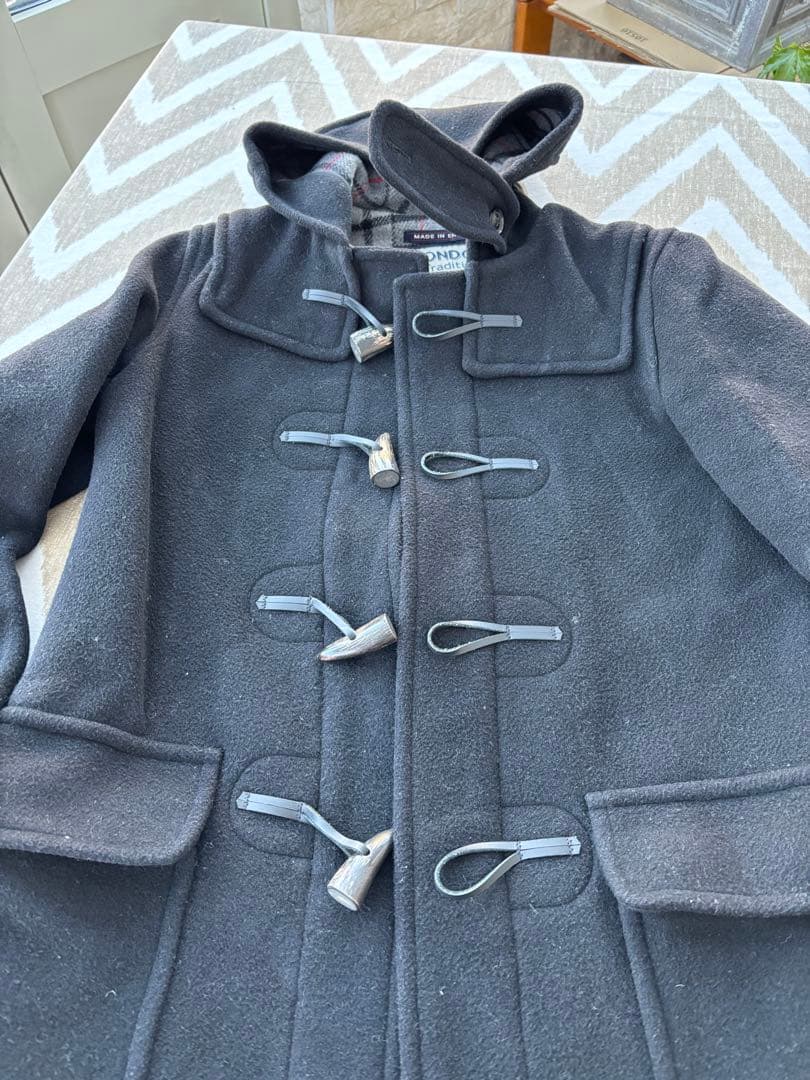 着用1回　LONDON Tradition ダッフルコート 黒　サイズ38