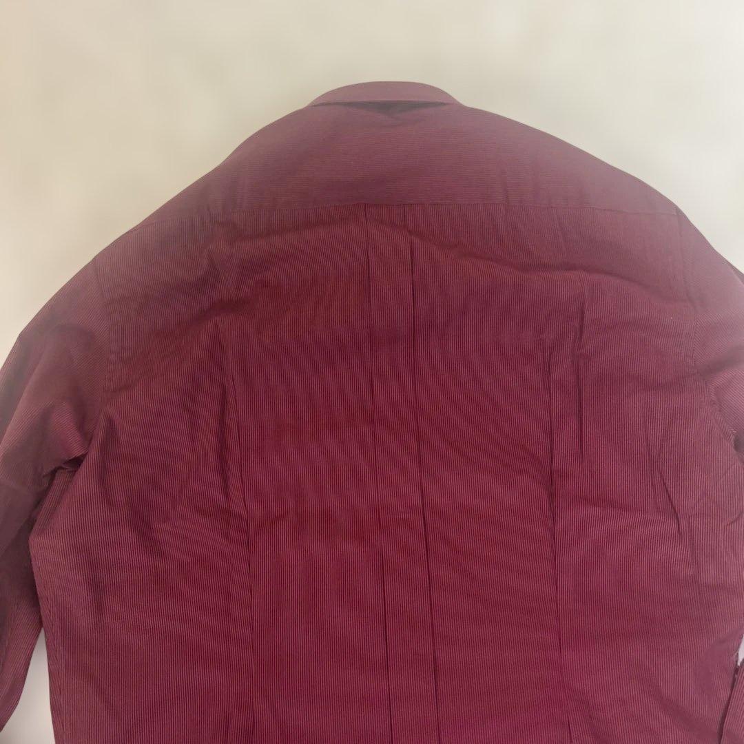 【タグ付未使用】ドルチェ&ガッバーナ gold ドレスシャツ ストライプ　赤