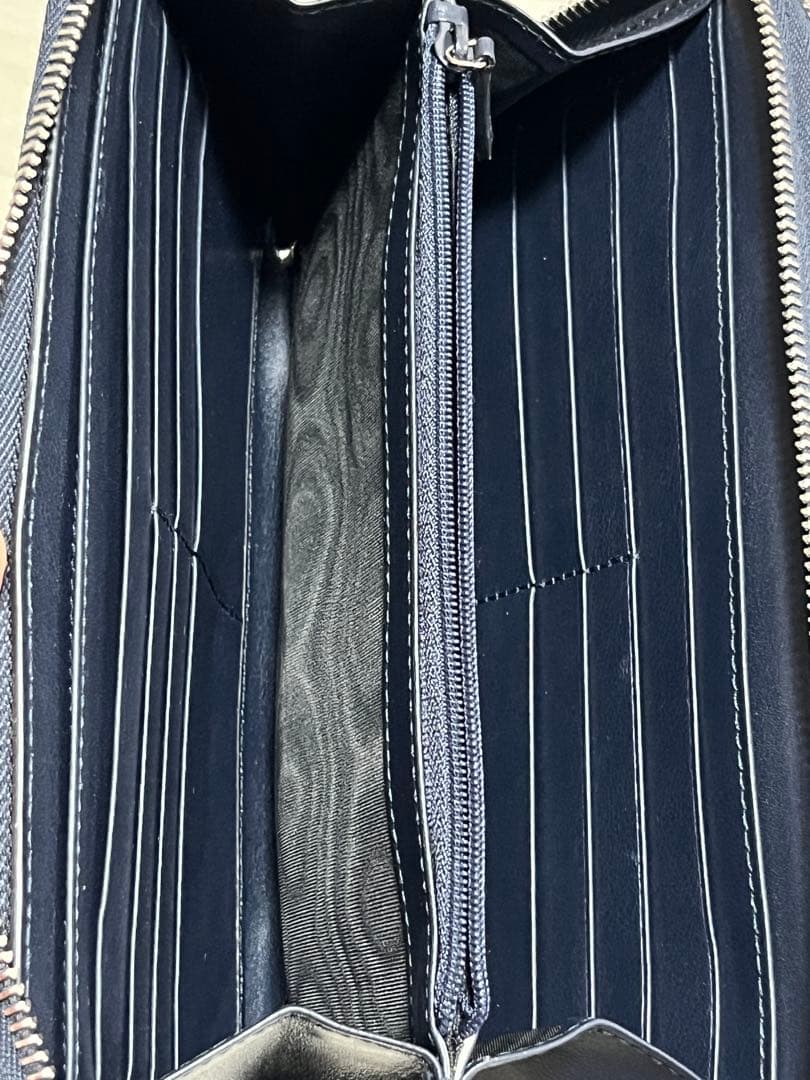 【箱&袋付き】グッチ 長財布　マイクロシマ レザー ダブルジップ オーガナイザー