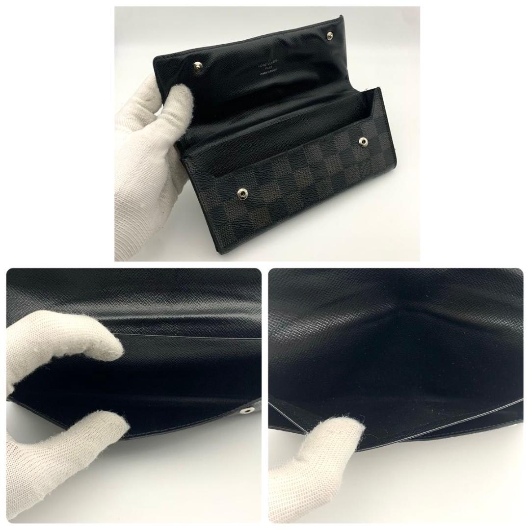 鑑定済み ルイヴィトン ロン モデュラブル 財布 ダミエグラフィット 4点セット