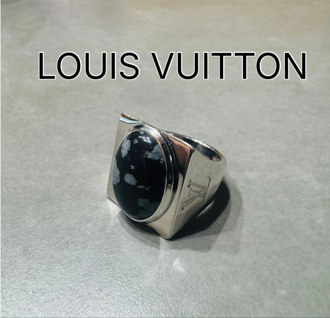 ルイヴィトン　シュバリエール　スノーフローリング　M64903 シルバー黒曜石