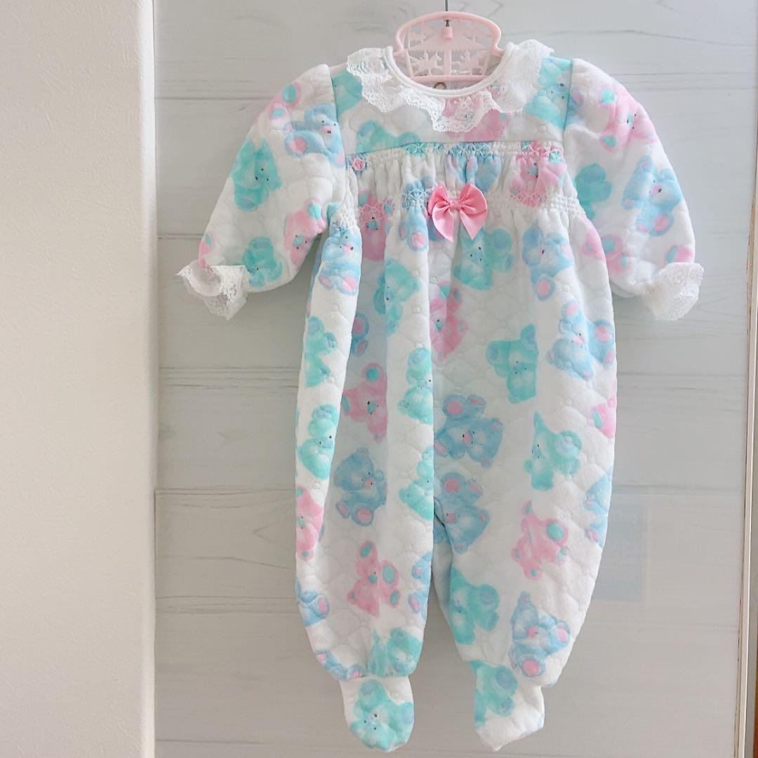 ♡*♡様 vintage Carter's クマ柄ロンパース 80cm