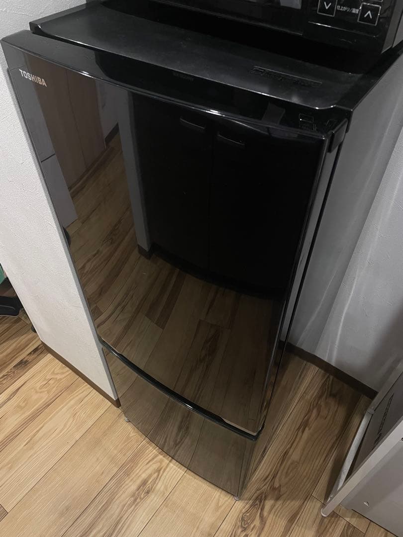 美品 2ドア冷蔵庫 東芝 GR-M15BS-K